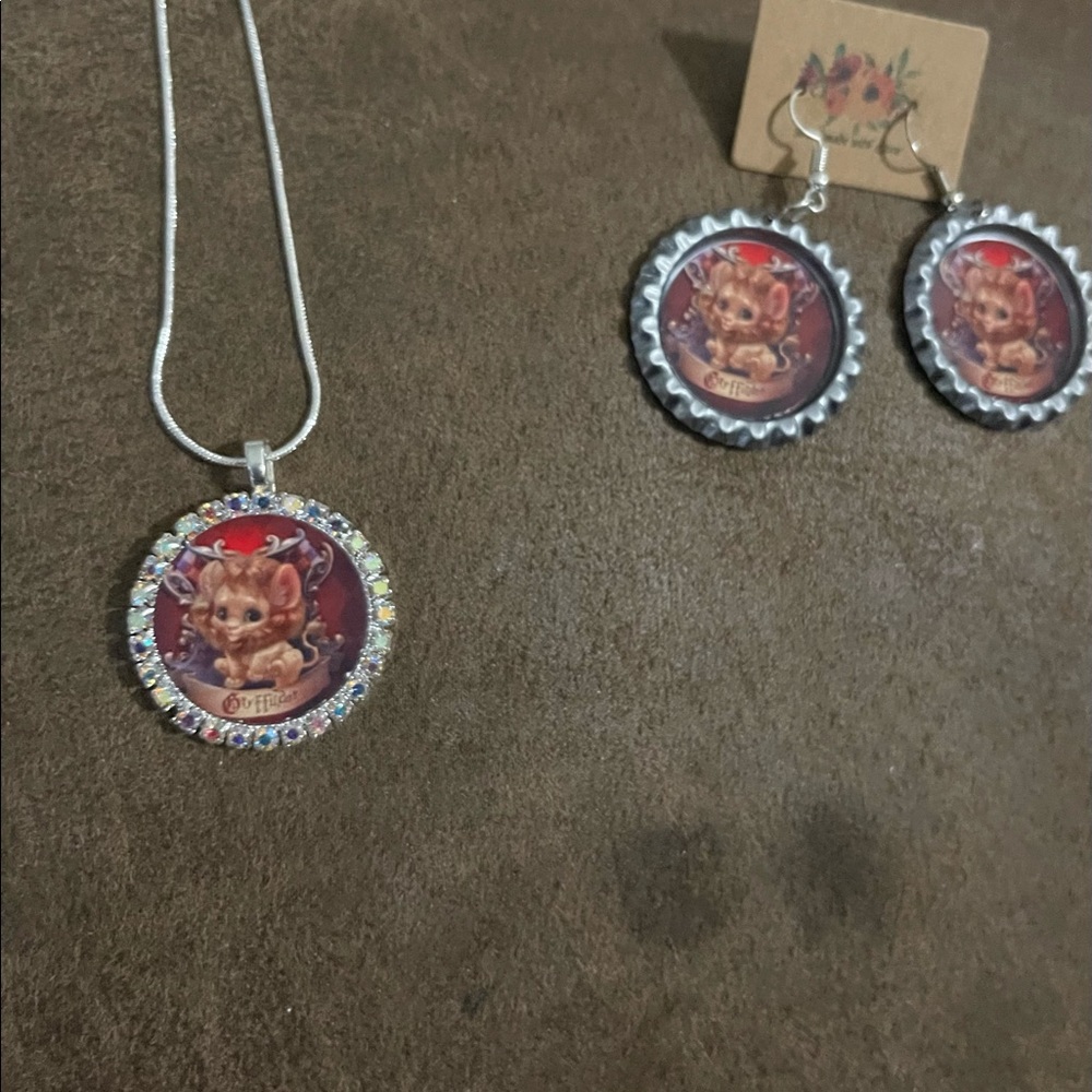 Gryffindor jewelry set